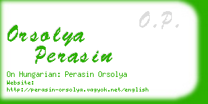 orsolya perasin business card